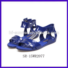 SR-15WR2077broland Plastikgelee flache Sandelholzschuhe Frauenart und weise Melissa-Gelee schuhe neue Frauen PVC-Geleesandelholzschuhe